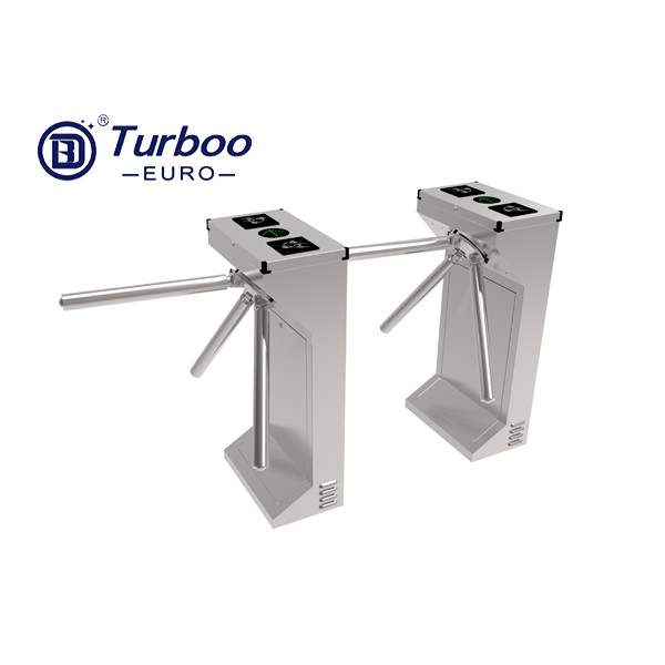 Paslanmaz Çelik RFID Parmak İzi Güvenlik Tripod Turnike Kapısı, 100-240V Erişim Kontrolü Tripod Turnike, Tripod Kapısı