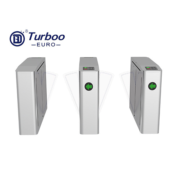 304 Paslanmaz Çelik Salıncak Kapısı Otomatik Flap Bariyer Kapısı Biyometrik Sistem Turboo